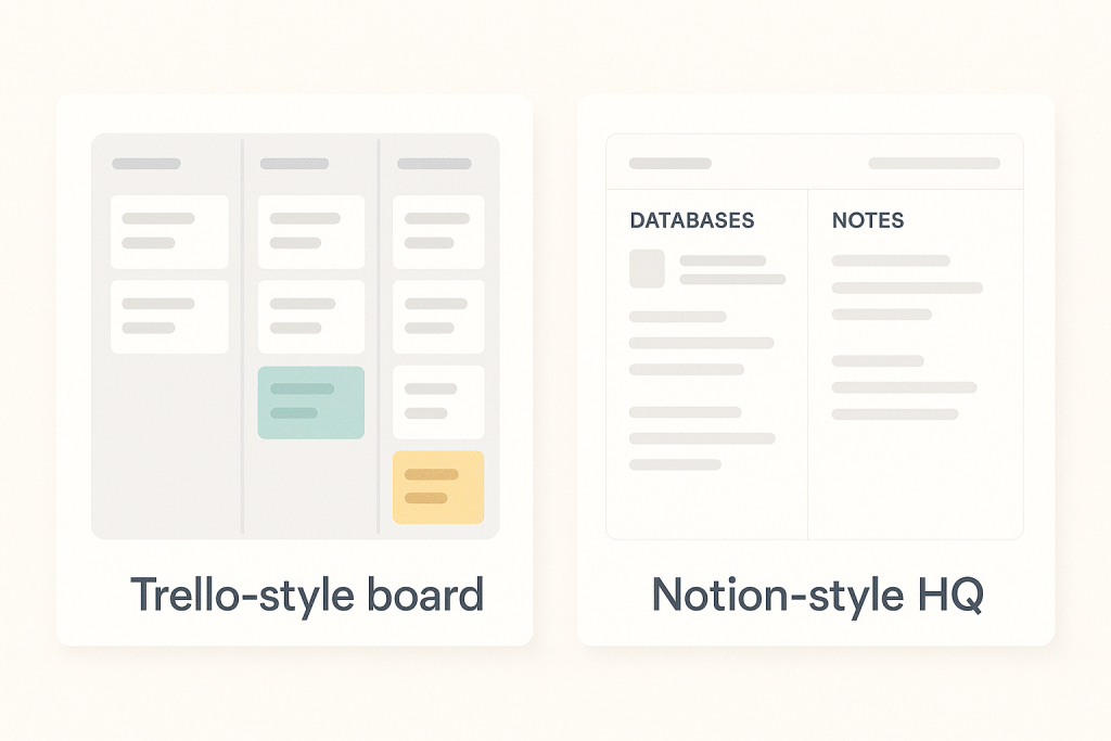 jvs ethics lab trello vs notion workspaces